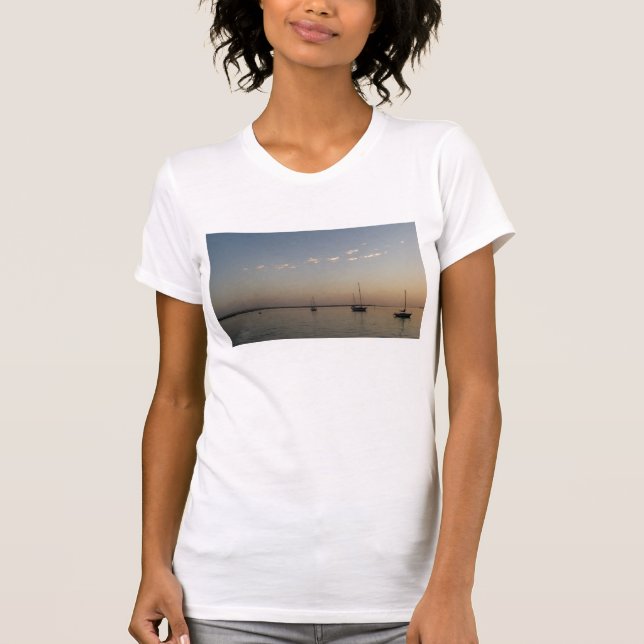 T-shirt Bateaux sur l'eau Photographie (Devant)