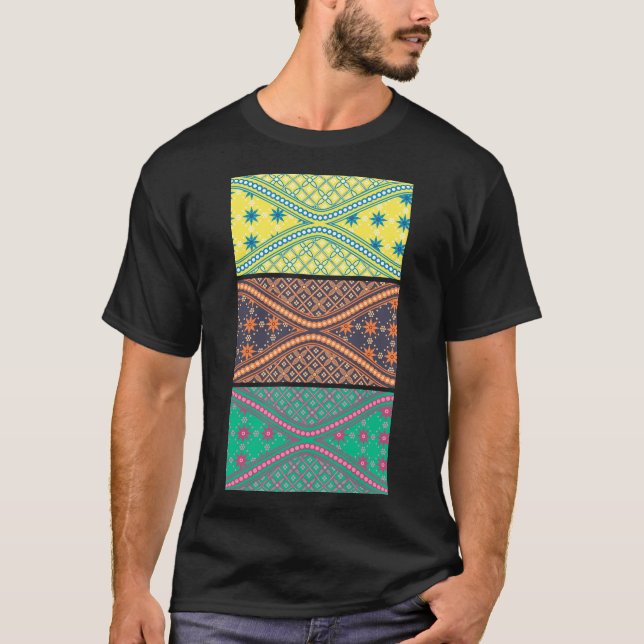 T-shirt Batik de l'Indonésie (Devant)