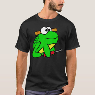 T-shirt Bâtiment avec des grenouilles