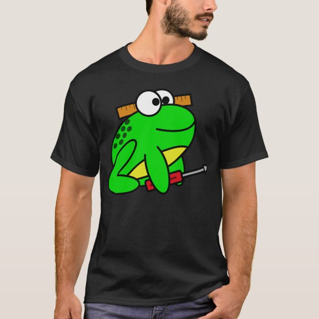 T-shirt Bâtiment avec des grenouilles (Devant)