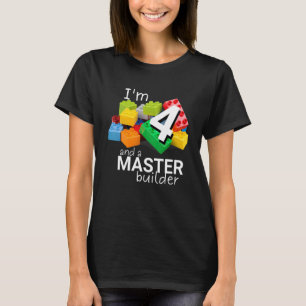 T-shirt Bâtiment Maître Bâtiment Mignonne Bâtiment 4e anni