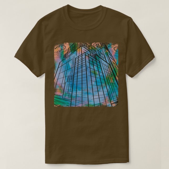 T-shirt bâtiments (Design devant)