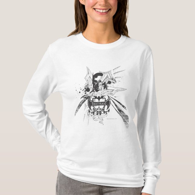 T-shirt Batman Blue Cityscape (Devant)