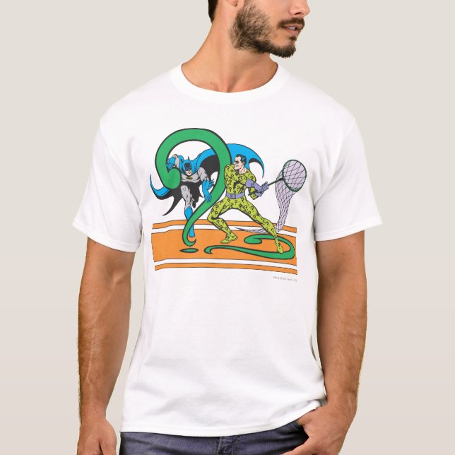 T-shirt Batman combat Riddler (Devant)