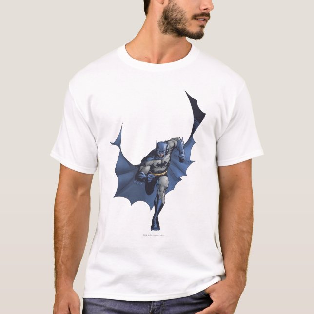 T-shirt Batman court avec une cape volante (Devant)