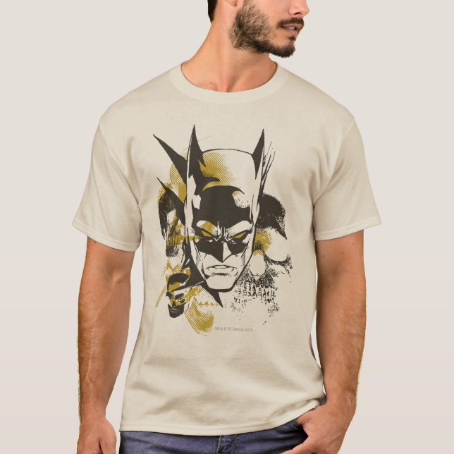 T-shirt Batman Cowl et Skuls (Devant)