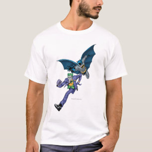 T-shirt Batman et Joker avec arme