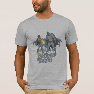 T-shirt Batman Et Robin Distressed Graphisme
