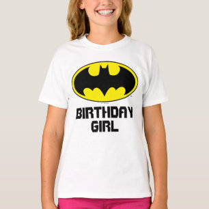 T-shirt Batman Fille d'anniversaire - Nom et âge
