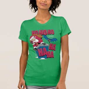 T-shirt Batman   Joker Santa Claus Climbing Out Chimney