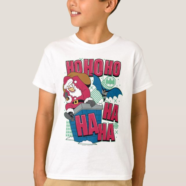 T-shirt Batman | Joker Santa Claus Escalade de Chimney (Devant)
