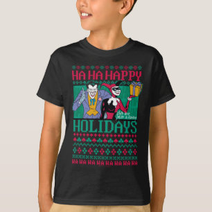 T-shirt Batman Joyeuses fêtes Joker & Harley Quinn