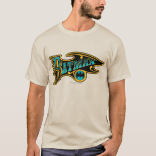 T-shirt Batman   Logo Turquoise Vintage