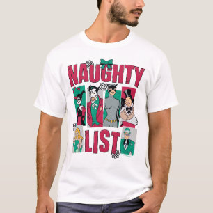 T-shirt Batman   Père Noël Naughty Liste des méchants