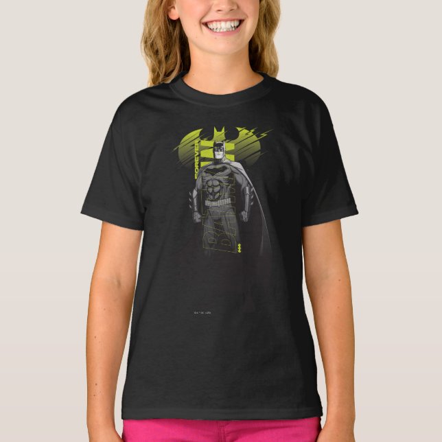 T-shirt Batman Power Up Caractère Art (Devant)