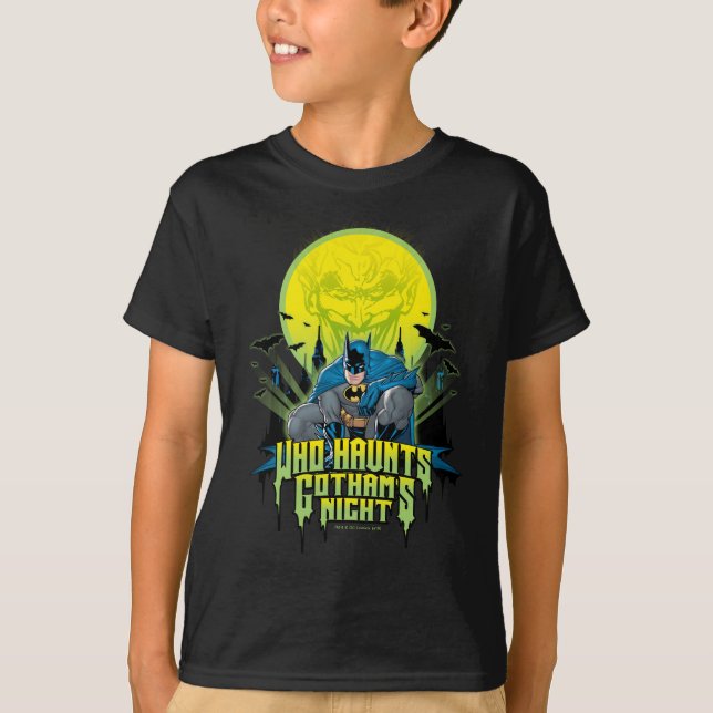 T-shirt Batman | Qui Hante La Nuit Gothams (Devant)