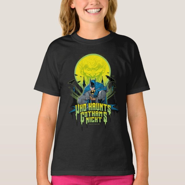 T-shirt Batman | Qui Hante La Nuit Gothams (Devant)