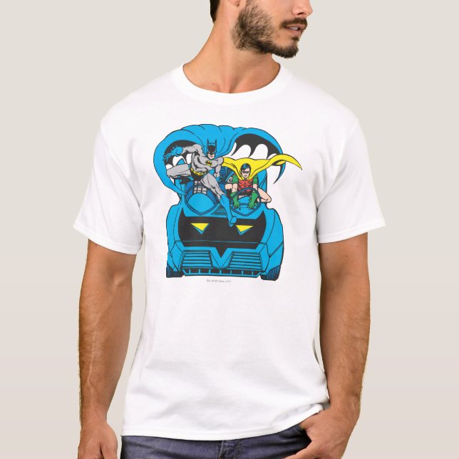 T-shirt Batman & Robin Ride Batmobile (Devant)