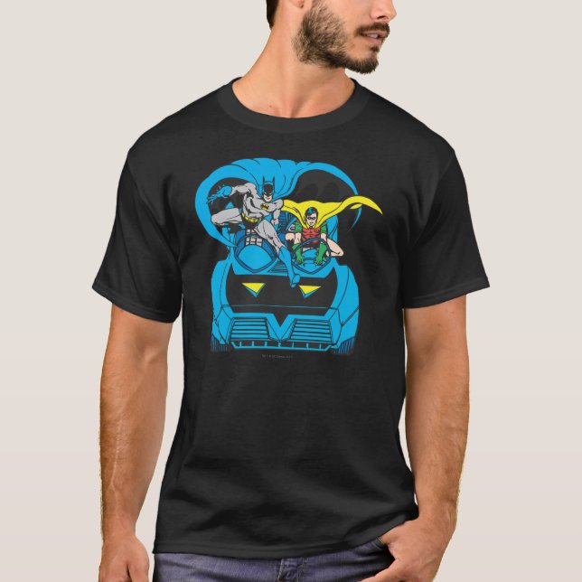 T-shirt Batman & Robin Ride Batmobile (Devant)