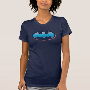 T-shirt Batman   Symbole rose et bleu