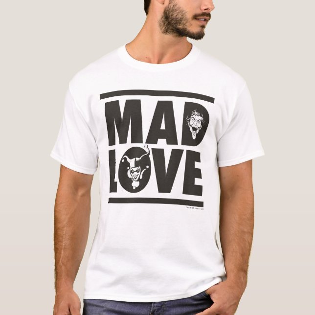 T-shirt Batman Valentine | Joker & Harley - Mad Love (Devant)