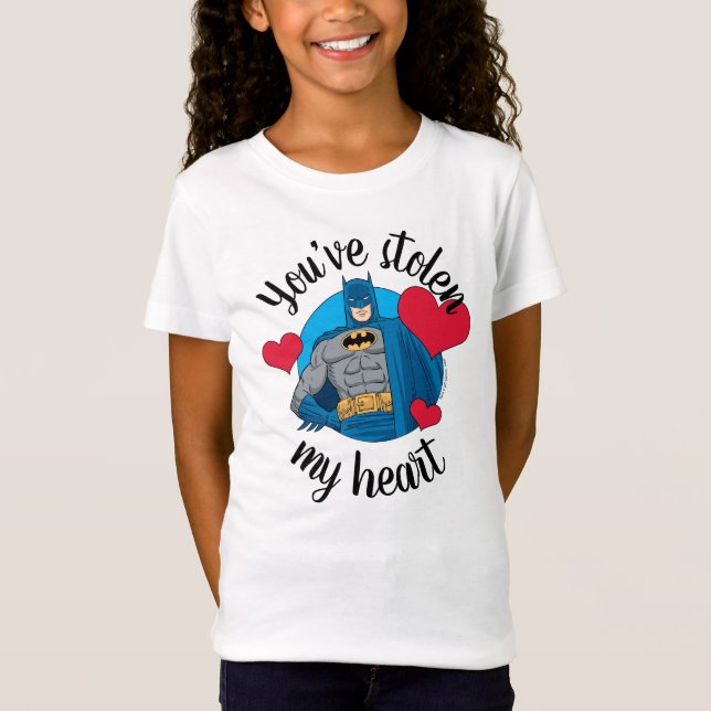 T-Shirt Batman Valentine | Vous avez volé mon coeur (Devant)