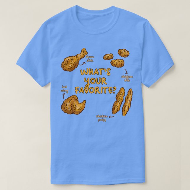 T-shirt Bâton À Tambour, Pistolet À Poulets Frit À Aile Ch (Design devant)