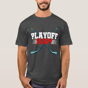 T-shirt Bâton de hockey prêt pour les séries éliminatoires