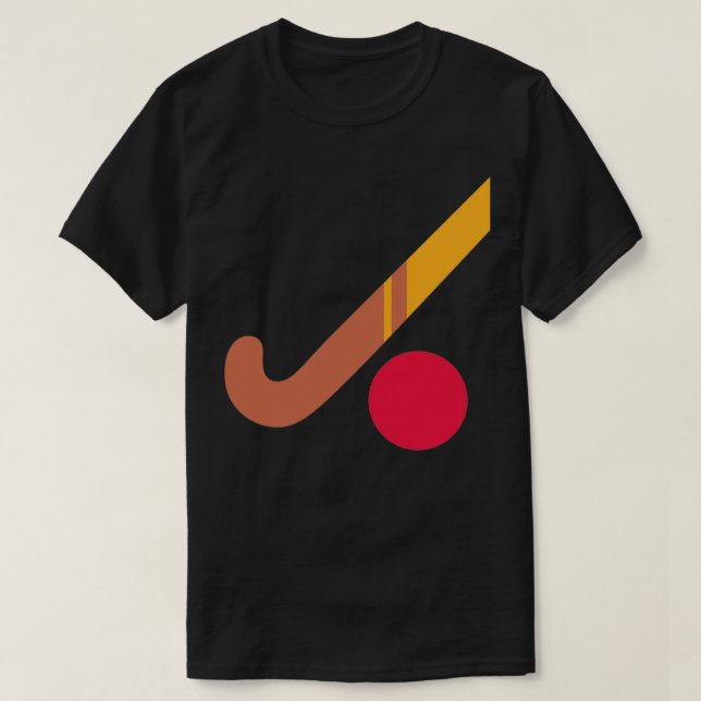 T-shirt Bâton de hockey sur gazon et cadeau de hockey sur  (Design devant)