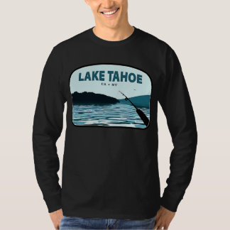 T-shirt Bâton de pêche du lac Tahoe