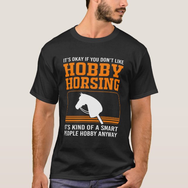 T-shirt Bâton drôle Chevaux Smart Personnes Hobby Horsing  (Devant)