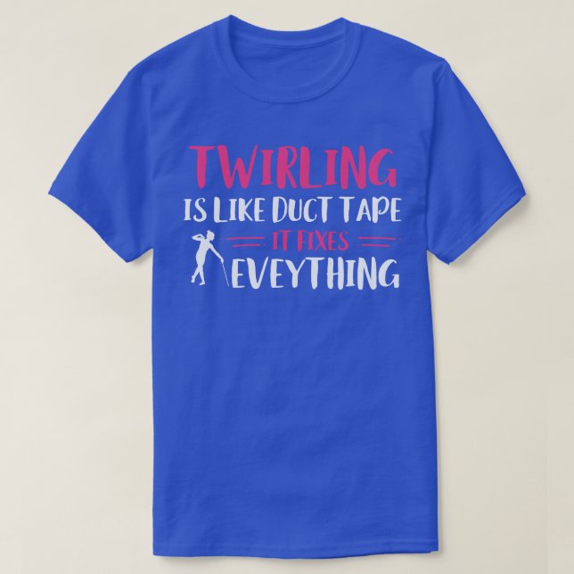T-shirt Baton Twirler Twirling Fixe Tout Amusant Majo (Design devant)
