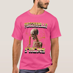 T-shirt Bâtonnets de Mozzarella CD de Rap Bootleg Style Mè
