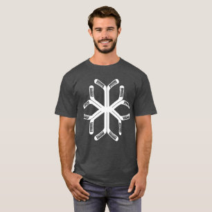 T-shirt Bâtons de hockey Snowflake Tee
