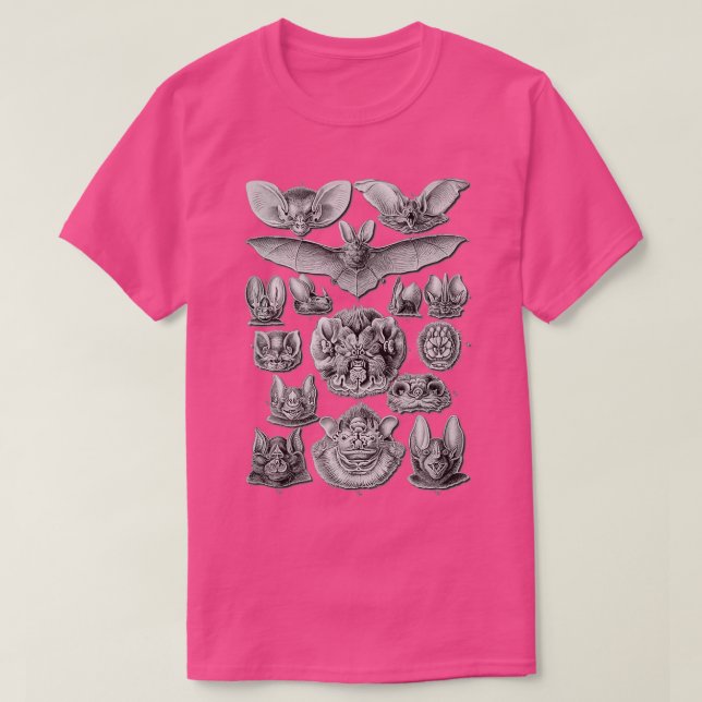 T-shirt Bats Illustration scientifique Dessin Biologie Art (Design devant)