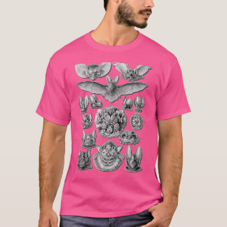T-shirt Bats Illustration scientifique Dessin Biologie Art