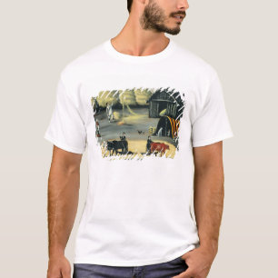 T-shirt Battage du plancher dans un pays géorgien