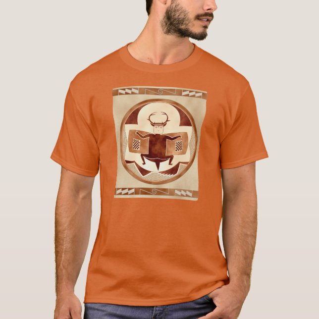 T-shirt Batte-Cerf-Bison-Man de Mimbres (Devant)