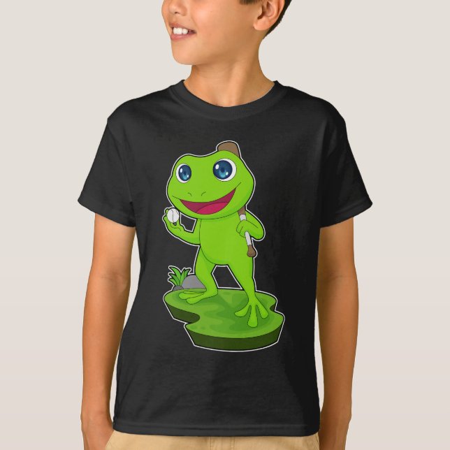 T-shirt Batte de baseball de grenouille Sports (Devant)