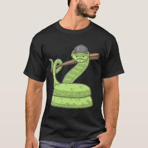 T-shirt Batte de baseball Serpent Baseball