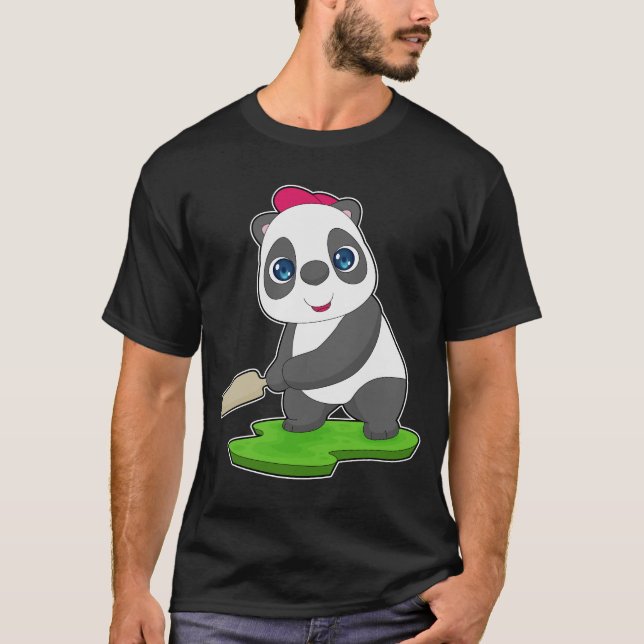 T-shirt Batte de cricket Panda (Devant)