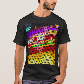 T-shirt Battement de coeur congelé instantané au néon
