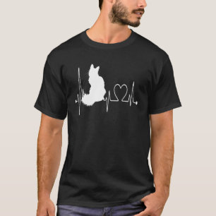 T-shirt Battement de coeur de chat Turkish Van ECG J'aime