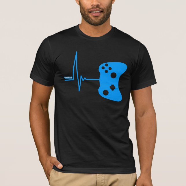 T-shirt Battement de coeur de jeu - protection de geek de (Devant)