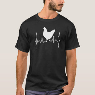T-shirt Battement de coeur de poulet Fréquence de poulet M
