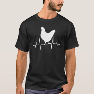 T-shirt Battement de cœur de poulet fréquence mon cœur bat