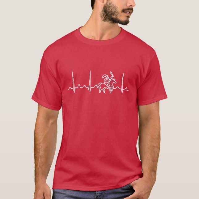 T-shirt Battement de coeur de professeur d'histoire (Devant)