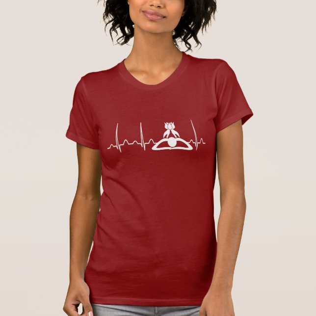 T-shirt Battement de coeur de thérapeute de massage (Devant)