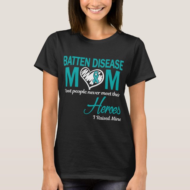 T-shirt Batten Disease Maman J'ai levé la mienne (Devant)