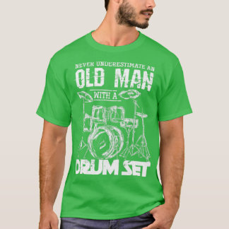 T-shirt Batterie de tambours de musicien à la retraite